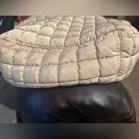 Free People Quilted Tan Tote Bag - Picture 2 of 7